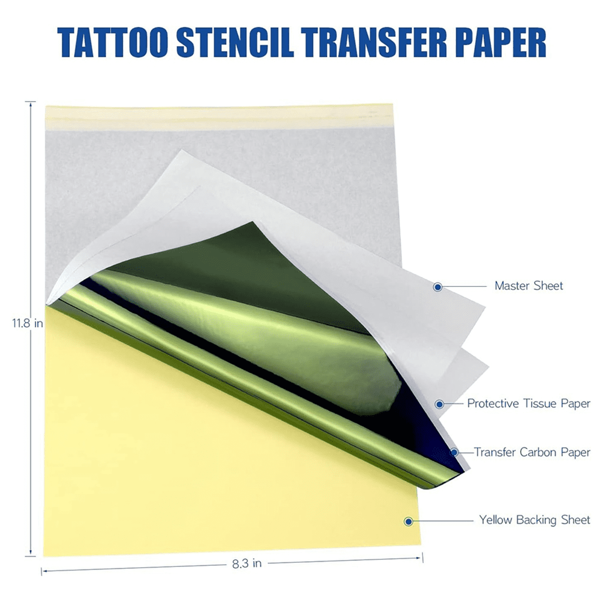 Tattoo Stencil Paper 40 Sheets Transfer Paper Thermal Stencil Paper A4