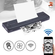 Tattoo Stencil Printer, Mini USB Tattoo Transfer Printer, Rechargeable 1200mAh Battery, Prints 100 Sheets per Charge, Portable Thermal Tattoo Stencil Machine, Tattoo Supplies