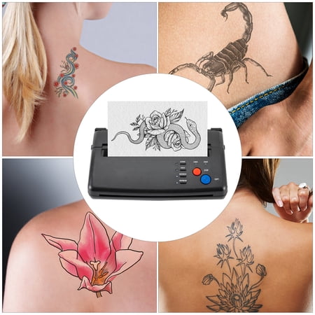 Tattoo Stencil Printer, Wireless Thermal Transfer Machine for A4 Stencil Paper, Inkless Bluetooth Copier with Mirror Printing & 2 Depth Levels for Home Studio Artists & Professionals