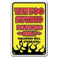 thumbnail image 1 of Tattoo Studio Novelty Sign | Indoor/Outdoor | Funny Home Décor for Garages, Living Rooms, Bedroom, Offices | SignMission Tattoos Art Gift Parlor Studio Artist Sign Wall Plaque, 1 of 4