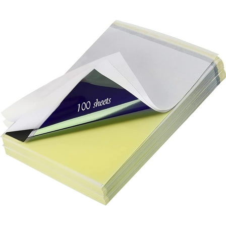 Tattoo Transfer Paper - 100 Sheets Stencil Paper for Thermal Copiers, Letter Size (8.27"x11.69"), DIY Tattoo Tracing Paper