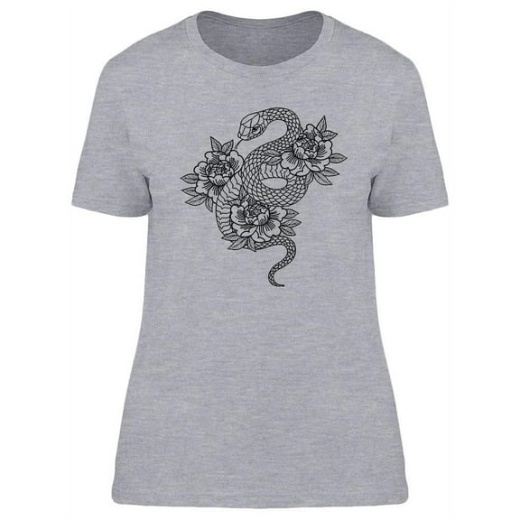 Tattoo With Rose T-Shirt Women -Image by Shutterstock, Female XX-Large