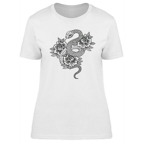 Tattoo With Rose T-Shirt Women -Image by Shutterstock, Female x-Large