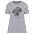 thumbnail image 1 of Tattoo With Rose T-Shirt Women -Image by Shutterstock, Female x-Large, 1 of 2