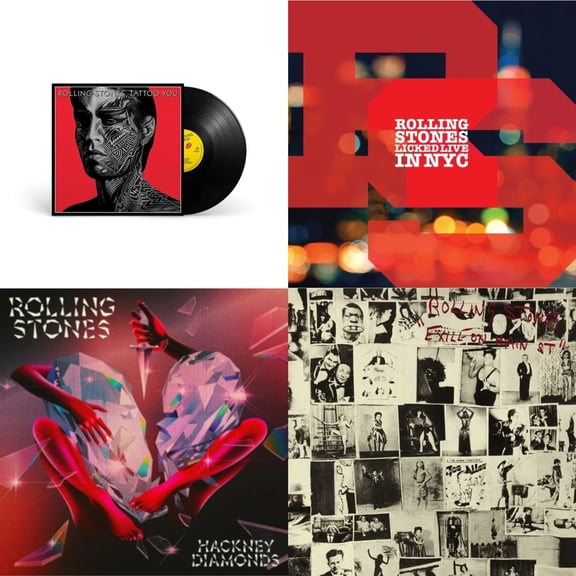 Tattoo You (2021 Remaster) & Licked Live In Nyc (White Vinyl/3LP) & Hackney Diamonds & Exile On Main Street (2LP)