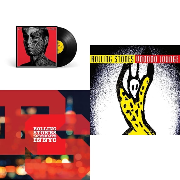 Tattoo You (2021 Remaster) & Licked Live In Nyc (White Vinyl/3LP) & Voodoo Lounge (30Th Anniversary) (Red/Yellow Vinyl/2LP)