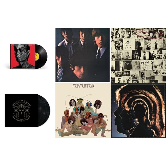 Tattoo You (2021 Remaster) & Rolling Stones No.2 (180G) & Exile On Main Street (2LP) & Live At The Wiltern (3LP) & Metamorphosis & Hot Rocks 1964-1971 (2LP)