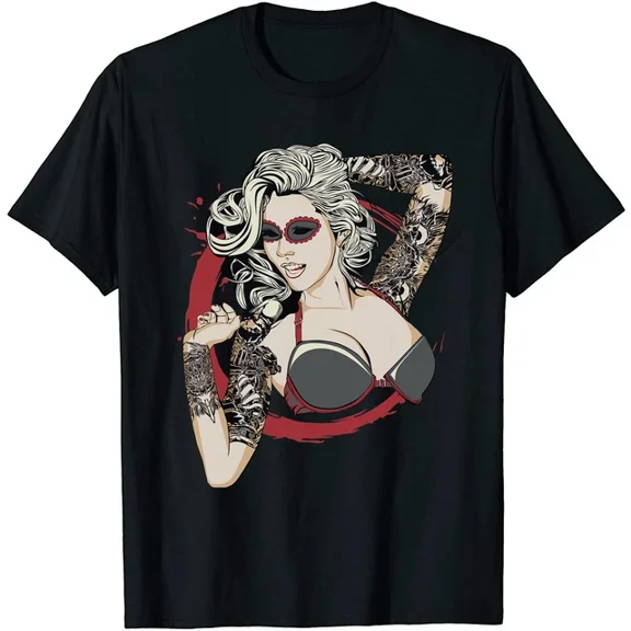 Tattooed Girl Funny Tshirt Gift For Dad Mom Men Women Unisex S-5XL Hot Trending Shirt, Vintage Birthday Gift