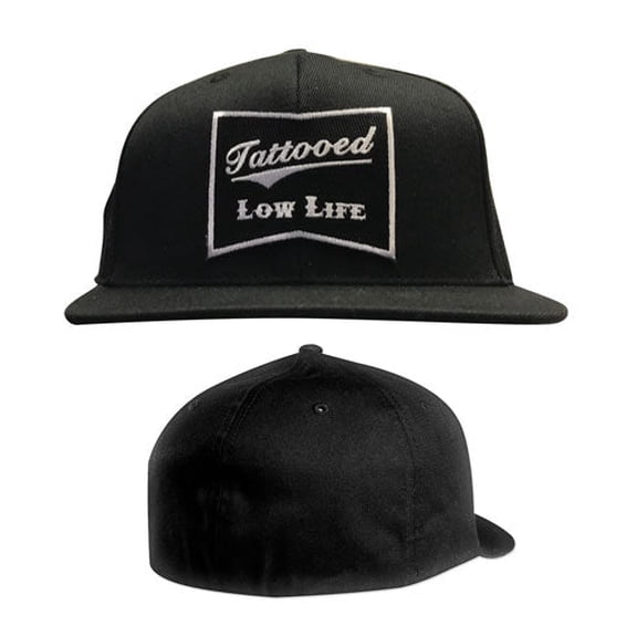 Tattooed Low Life Flat Bill Flex Fit Hat