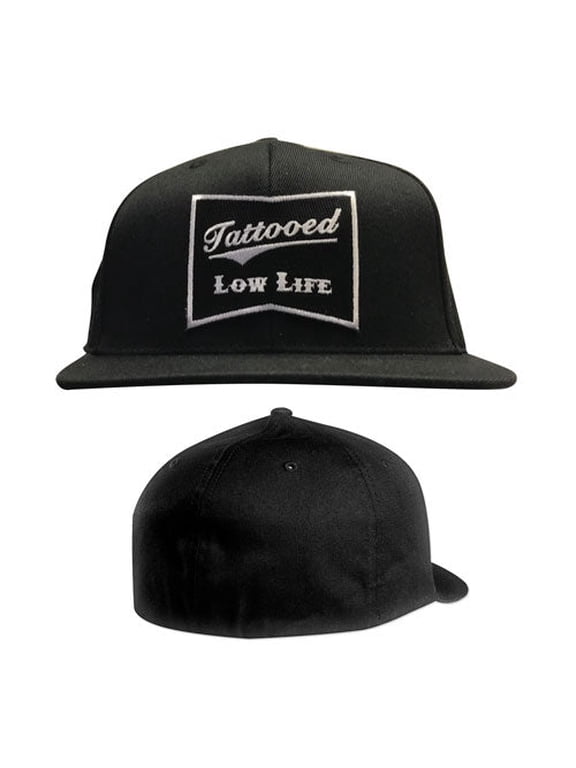 Tattooed Low Life Flat Bill Flex Fit Hat