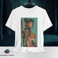 thumbnail image 1 of Tattooed Samurai Girl T-Shirt – Cyberpunk Anime Badass Katana Fighter Tee, 1 of 5