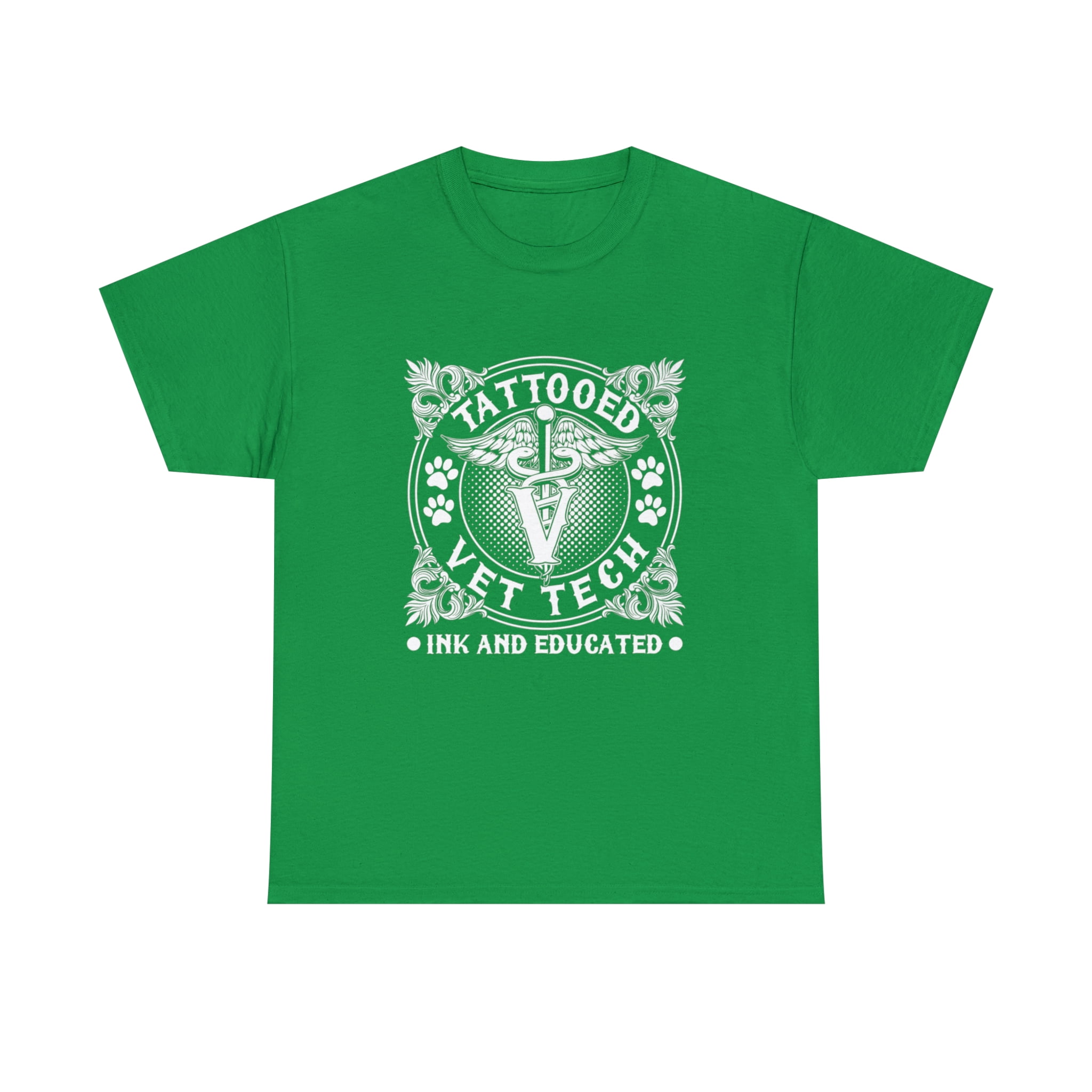 Tattooed Vet Tech Inked And Educated T-Shirt Tattooed Vet Tech Inked And Educated T-Shirt