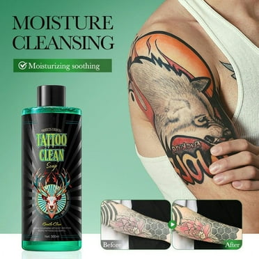 Tattoos Color Care Soap Cleanser and Moisturizing Lotion for Tattooed Skin Protects and Preserves Tattoo Vibrancy Gentle Tattoo Cleaning Soap Hydrating and Soothing Formula for Daily Use 13 oz