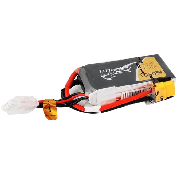 Tattu 1050mAh 11.1V 75C 3S1P Lipo Battery Pack with XT-60 Plug for Racing Drones