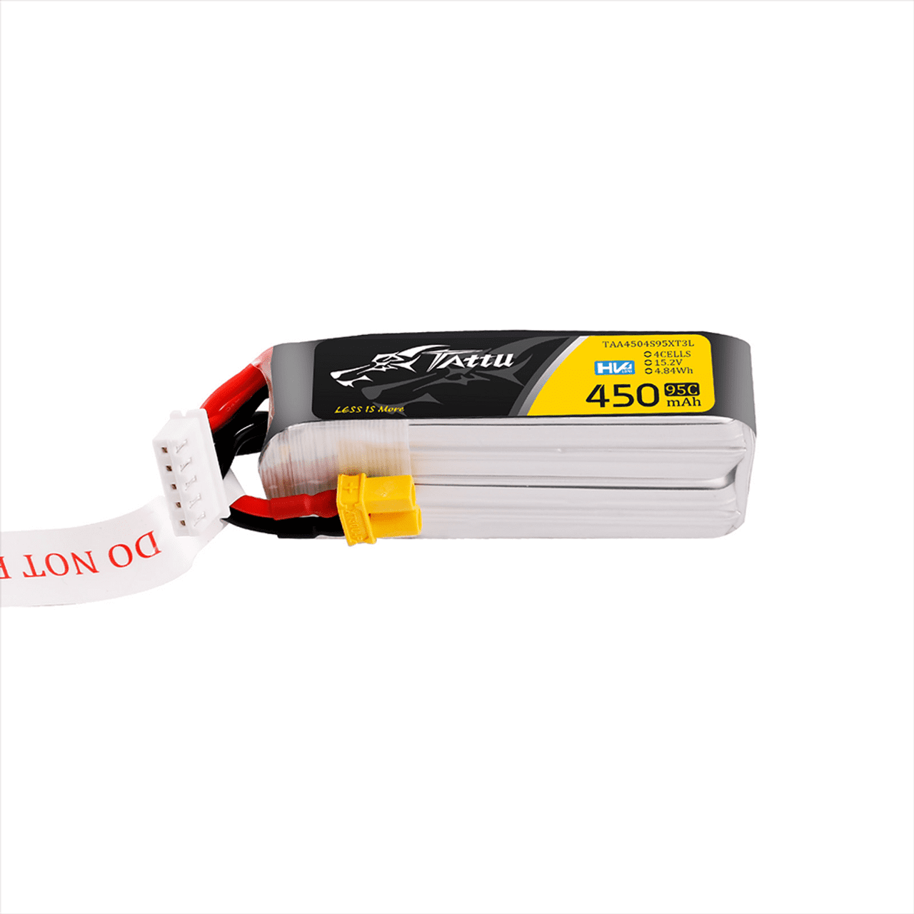 Tattu 450mAh 4S 15.2V 95C HV LiPo Battery Pack with XT30 Plug (Pack Of 2)