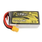 TAA15504S12X6 Tattu R-Line Version 3.0 1550mAh 14.8V 120C 4S1P Lipo Battery Pack with XT60 Plug