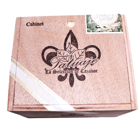 Tatuaje Cabinet Cohetes Sumatra Empty Wood Cigar Box 5.5" x 4.75" x 3.75"