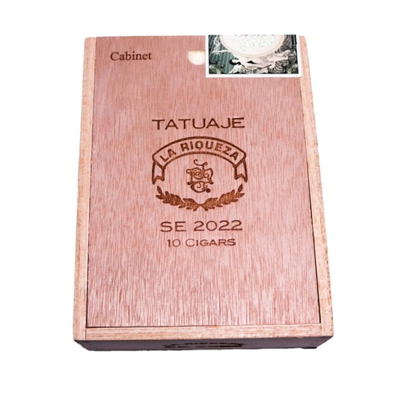 Tatuaje La Riqueza SE 2022 Empty Wood Cigar Box 6.25" x 4.75" x 2"