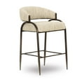 thumbnail image 1 of TOV Furniture Tatum Taupe Textured Performance Boucle Counter Stool, 1 of 7