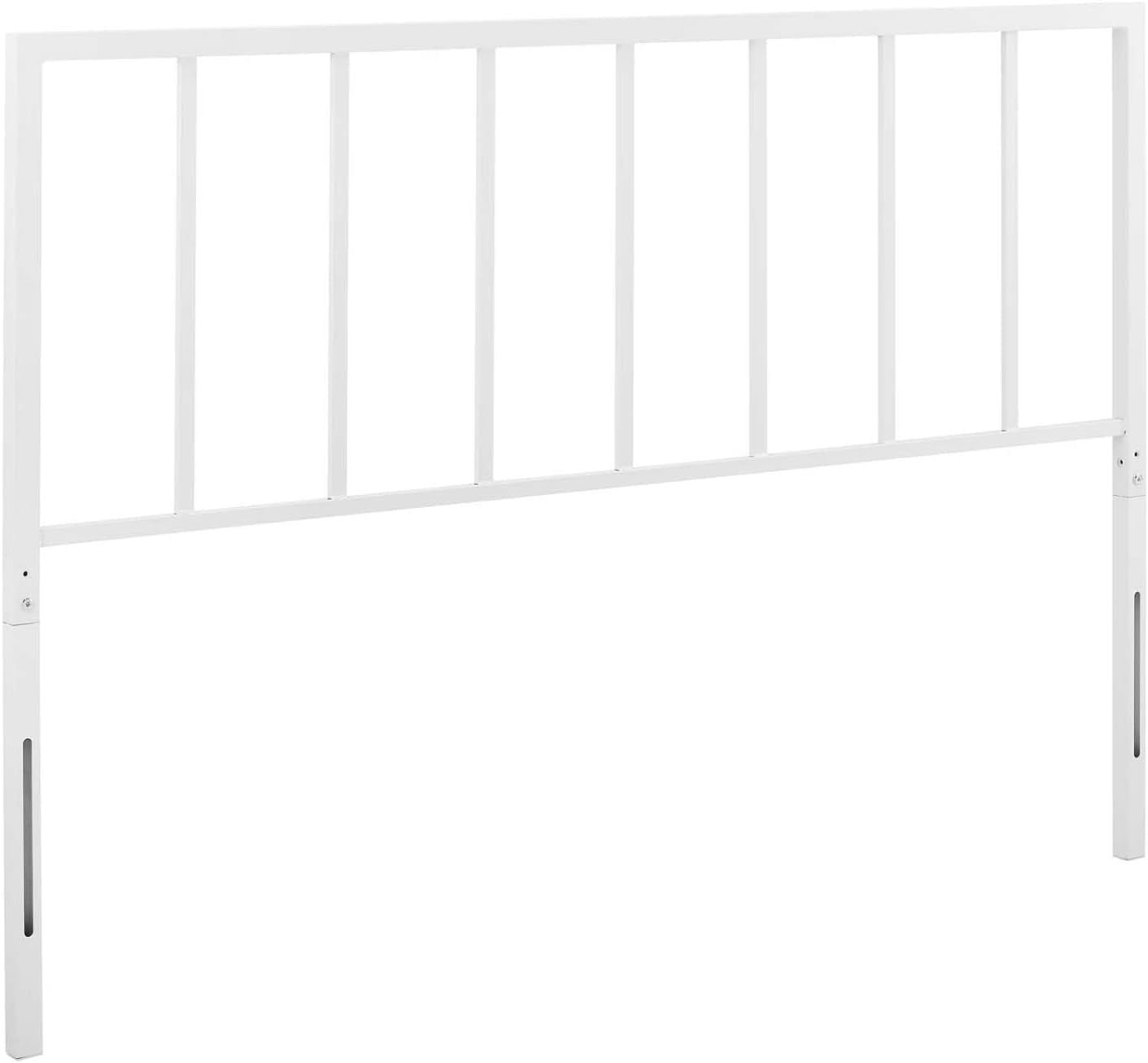 Tatum modern farmhouse metal full headboard in white walmart