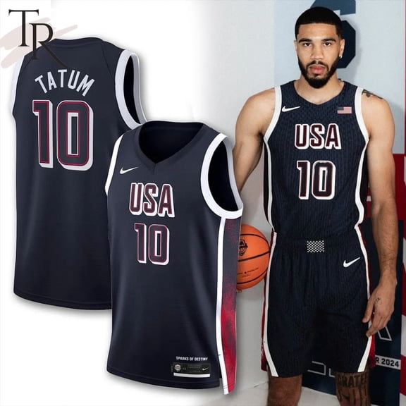 Tatum USA Basketball Jersey - Navy