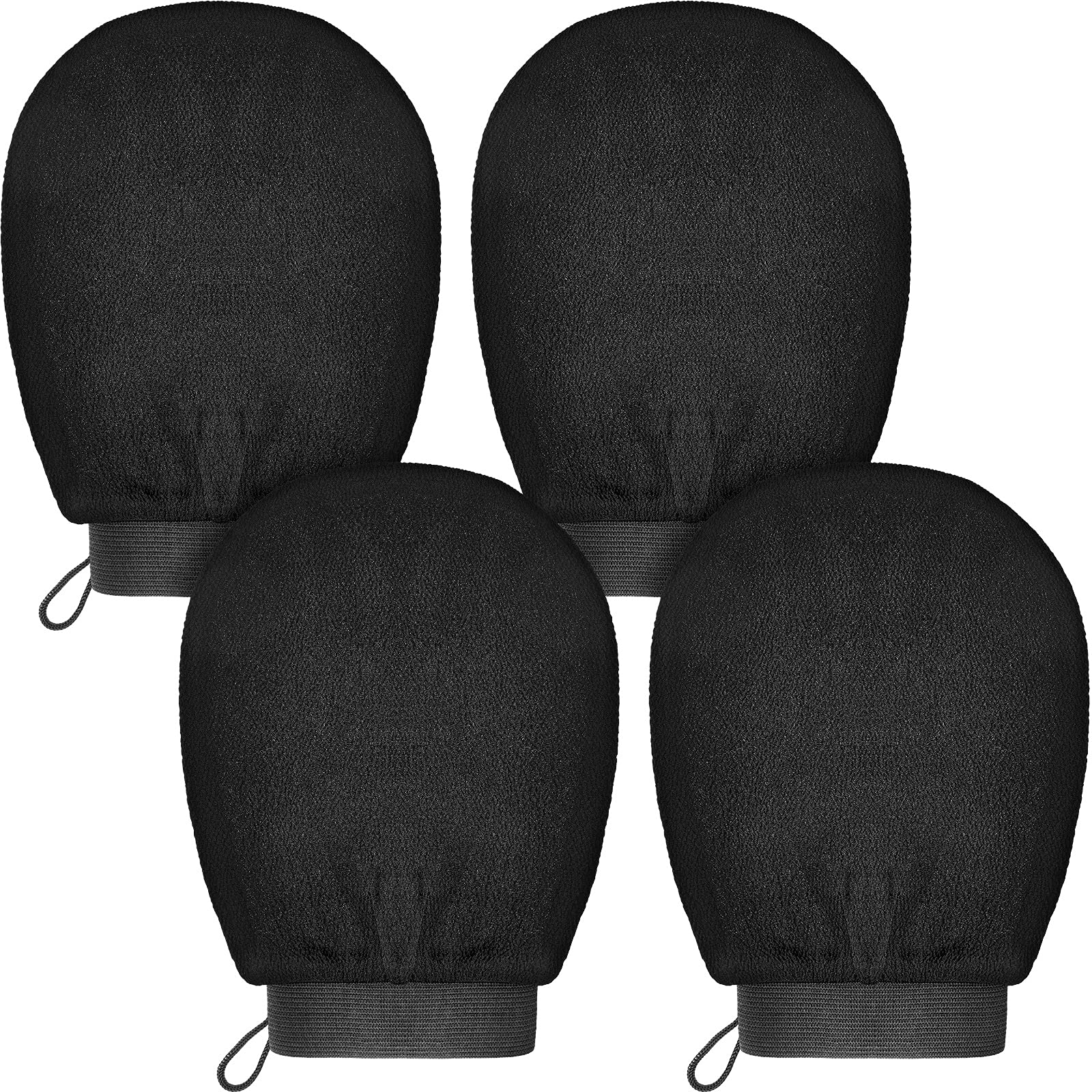Tatuo 4 Pieces Exfoliating Gloves Korean Exfoliating Mitts Remove Tan