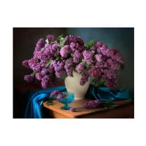 Tatyana Skorokhod 'Still Life With Fragrant Lilac' Canvas Art