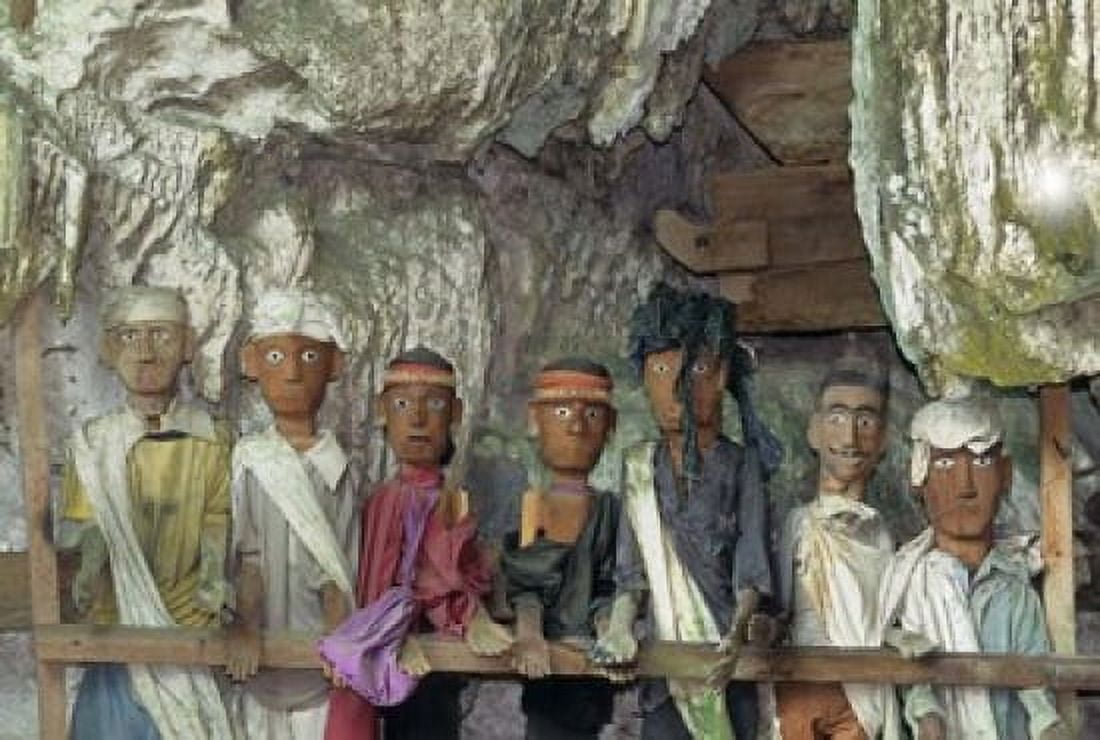 Tau Tau Effigies of Departed Nobles Cave Tombs at Tampangallo Village Tana Toraja Sulawesi Indonesia Canvas Art - John & Lisa Merrill DanitaDelimont (27 x 18)