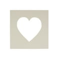 thumbnail image 1 of Taupe Acid Free 7x7 Heart Picture Frame Mat with White Core Bevel Cut for 4x5 Pictures - Fits 7x7, 1 of 3