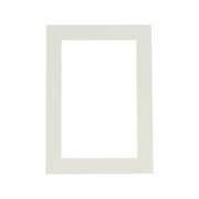 Taupe Acid Free 8x10 Picture Frame Mats with White Core Bevel Cut for 6x8 Pictures - Fits 8x10