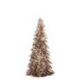 thumbnail image 1 of MDR Trading AB-27-VIENNA-031-Q01 15.5 in. Taupe & Gold Feather Tree with Glitter Statuette - Taupe & Gold - Small, 1 of 1