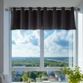 thumbnail image 1 of Taupe Blackout Thermal Insulated Window Treatment Grommet Curtain Valance， Valance for Window Grommet Window Kitchen Valance Darkening Valance for Living Room Bedroom Thermal Short Curtain, 1 of 6