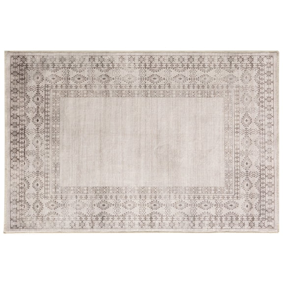 Taupe Border Washable Rug by Ashland - Spring Home Decor