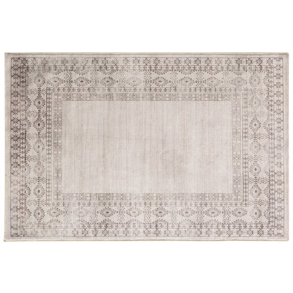 Taupe Border Washable Rug by Ashland  - Spring Home Decor