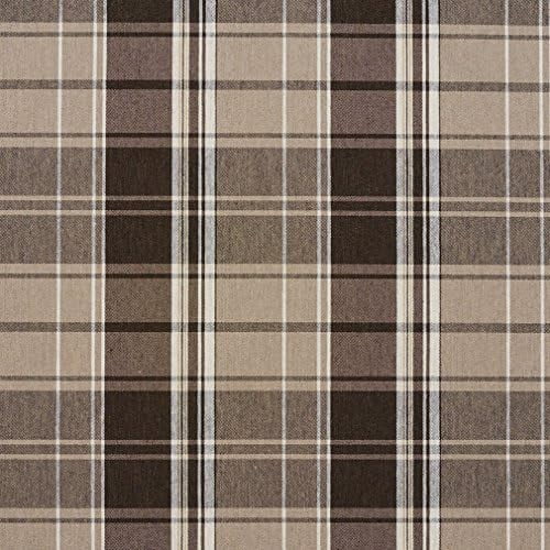 Taupe Classic Plaid Jacquard Upholstery Fabric by The Yard - SKU: Miranda Desert$$Art & Craft