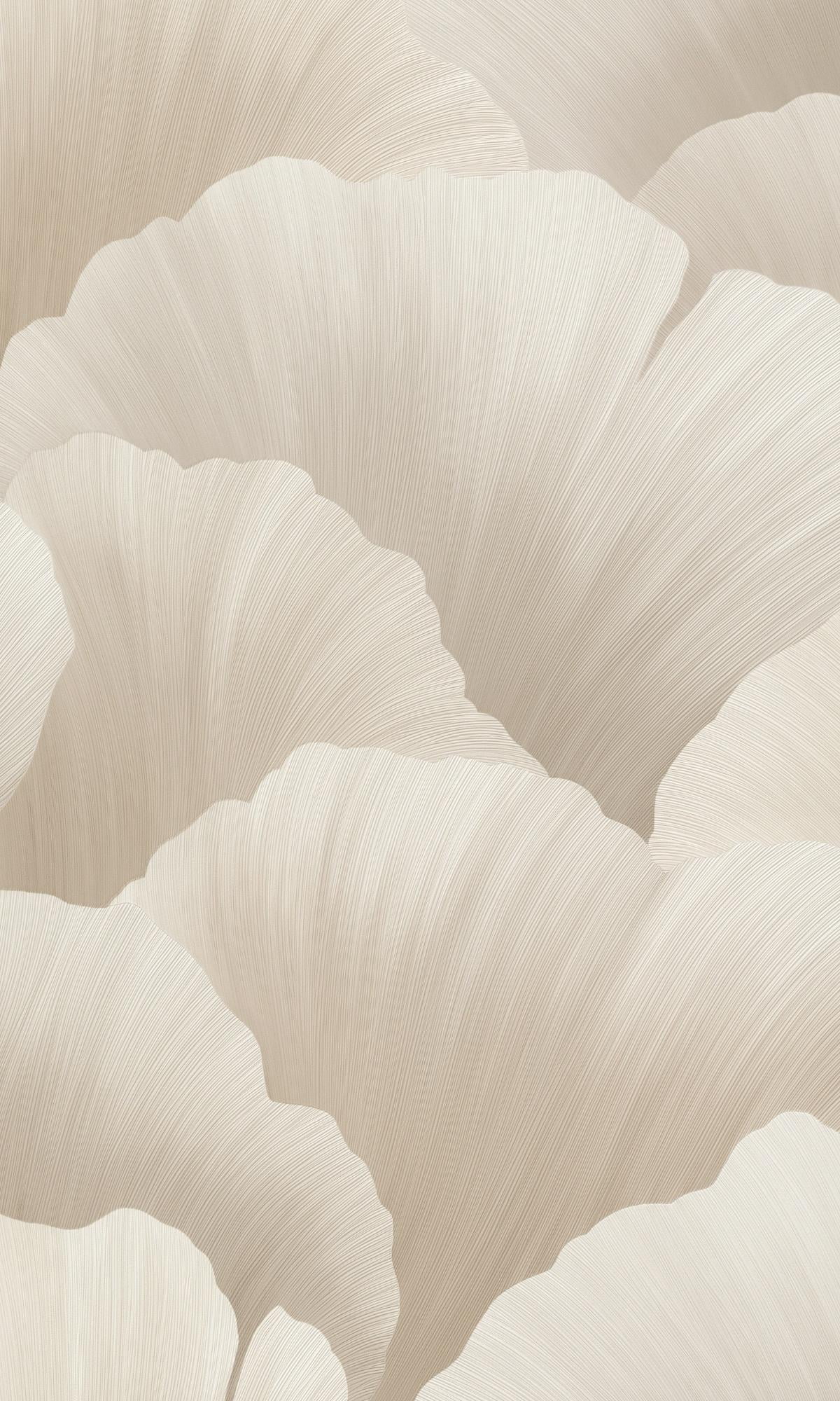 Taupe Coral Like Petals Bold Floral Printed Non Woven Non-Pasted Textured Wallpaper 57 Sq. Ft.