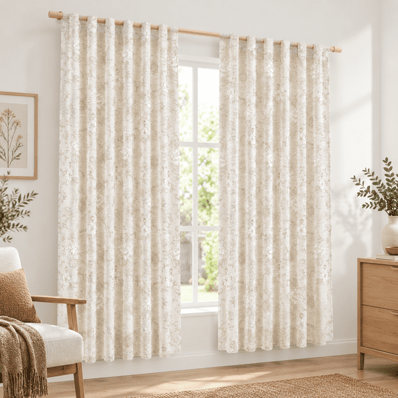 Blocking Service Taupe Fllinen Light Filtering Curta63 Inch Length - Walmart.com