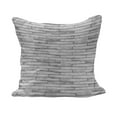 thumbnail image 1 of Taupe Fluffy Throw Pillow Cushion Cover, Picture of a Parquet Grey Wood Texture Rusty Retro Antique Aged Display Striped Tile, Decorative Square Pillow Case, 28" x 28", Taupe Grey, by Ambesonne, 1 of 5