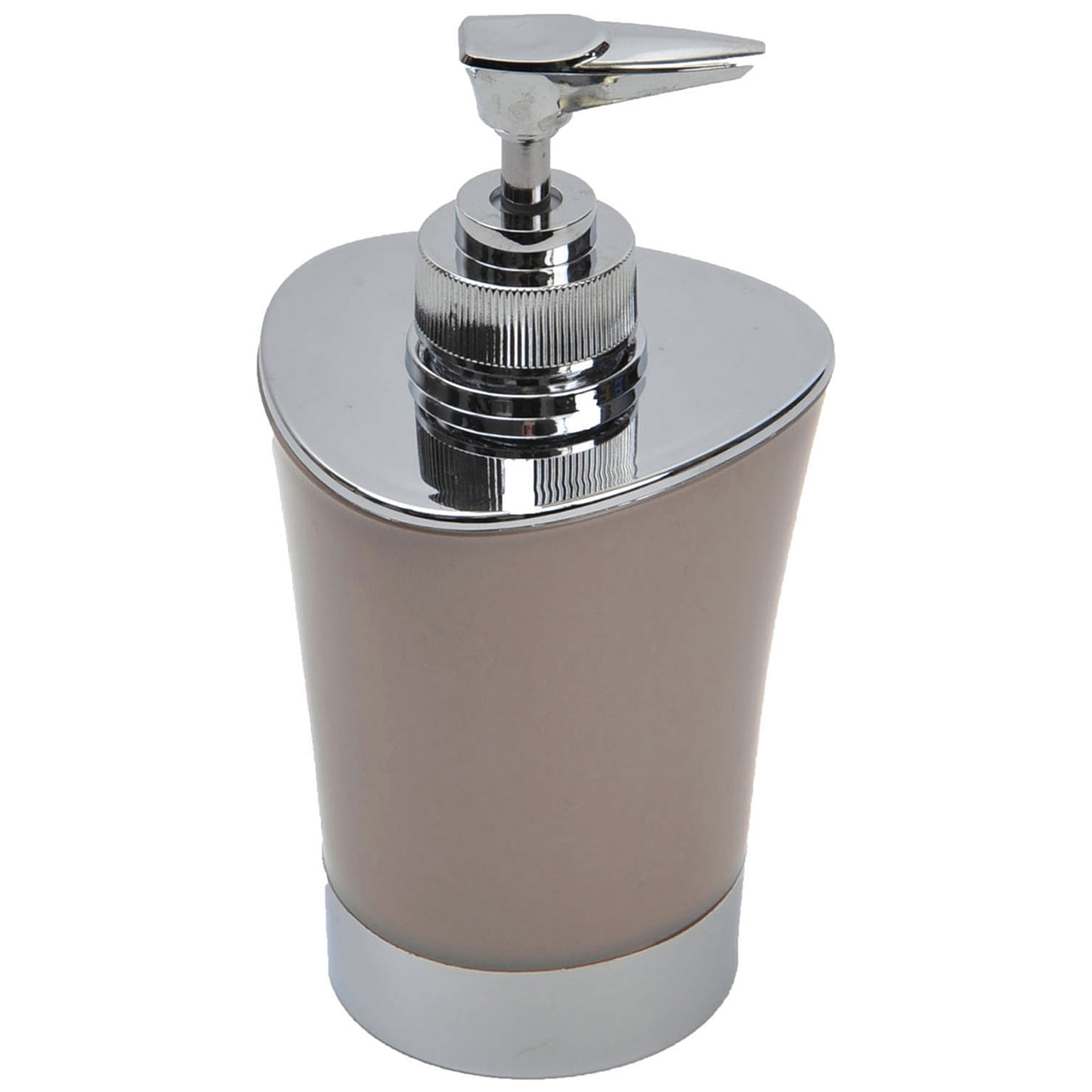 Taupe Hand Soap and Lotion Dispenser Chrome Parts
