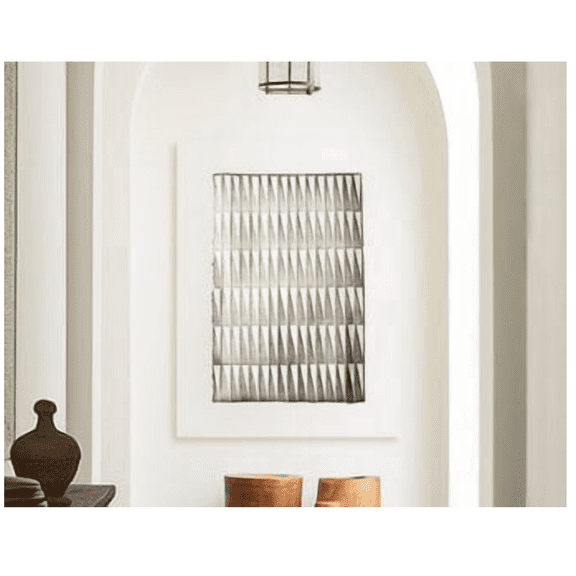 Taupe Japandi Poster Minimal Geometric Folded Paper Home Decor Office Wall Art