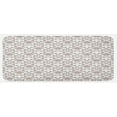 thumbnail image 1 of Taupe Kitchen Mat, French Style Curvy Damask Pattern Nostalgia Foliate Wealth Flora Elements Historical, Plush Decorative Kitchen Mat with Non Slip Backing, 47" X 19", Taupe White, by Ambesonne, 1 of 1
