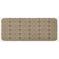 thumbnail image 1 of Taupe Kitchen Mat, Royal Victorian Botanical Design Exquisite Floral Historic Pattern, Plush Decorative Kitchen Mat with Non Slip Backing, 47" X 19", Warm Taupe Sand Brown, by Ambesonne, 1 of 1