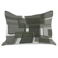 thumbnail image 1 of Taupe Knitted Quilt Pillowcover, 3 Dimensional Cubes Geometric Modern Abstraction Square Shapes Print, Standard King Size Pillow Cover for Bedroom, 36" x 20", Pale Grey Taupe Green, by Ambesonne, 1 of 2