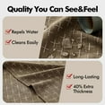 thumbnail image 1 of Taupe Linen Table Cloth Rectangle Waterproof Spillproof - Textured Farmhouse Style Dining Party Wedding Decor 60x102 Inch, 1 of 8