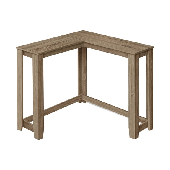 Taupe Living Room Accent Console, Narrow Bedroom Entryway Corner Table, Modern Solid Construction Table For Bedroom,