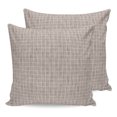 thumbnail image 1 of Taupe Plaid Pillow Covers 16x16 Set of 2, Farmhouse Buffalo Checkered Gingham Throw Pillow Covers Decorative Couch Cushion Cover, Microfiber Soft Square Pillowcases for Bedroom Living Room Sofa, 1 of 9