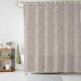 thumbnail image 1 of Taupe Plaid Shower Curtains for Bathroom, Farmhouse Buffalo Checkered Gingham Waterproof Fabric Shower Curtain, Decorative Bathroom Curtain for Bathtub, 72"x84", No Hooks Included, 1 of 9