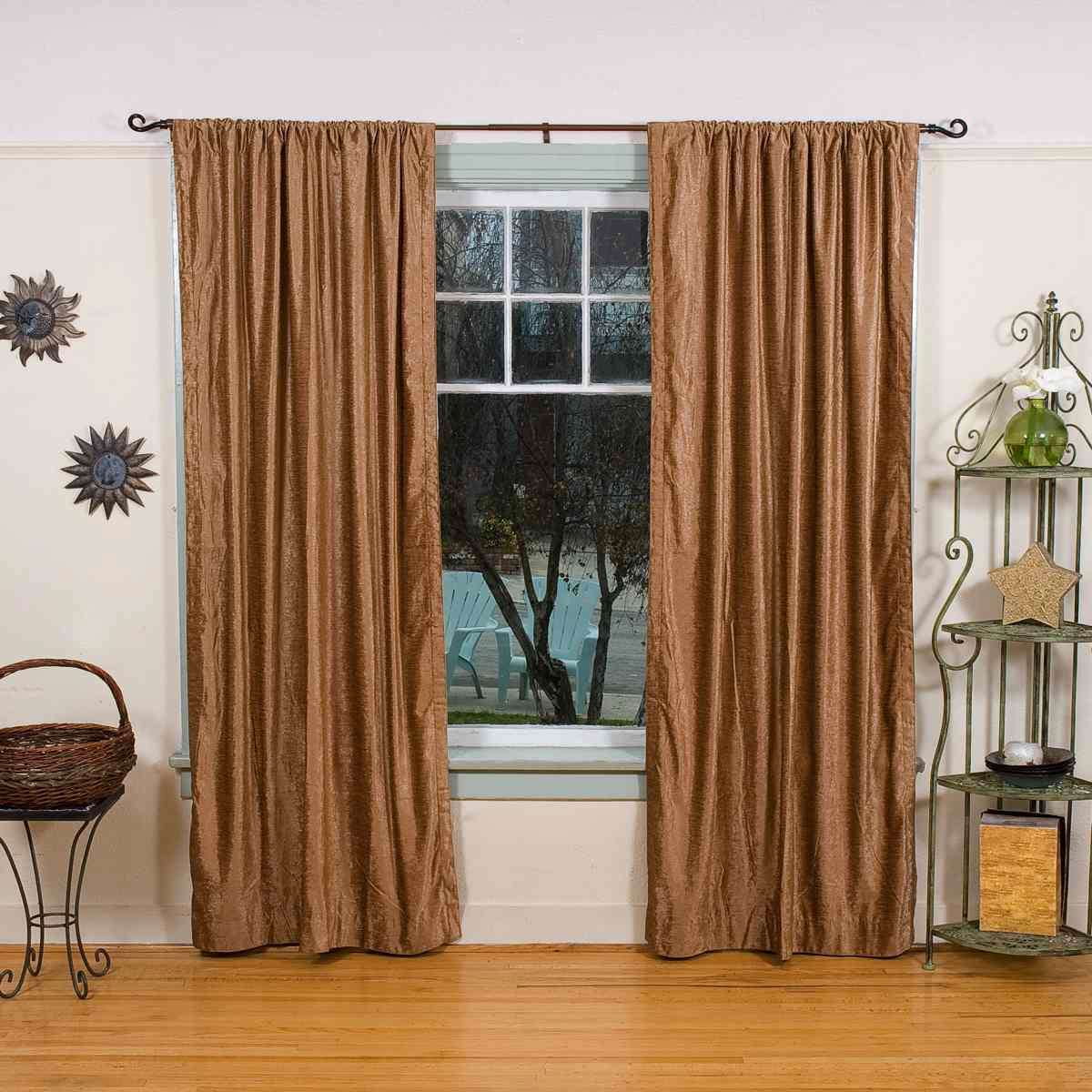 Polyester Backdrop Drape Curtain Panel - (Taupe, main image 0