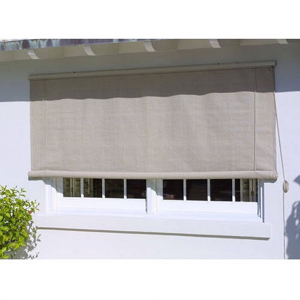 Taupe RollUp Exterior Window Shades 8' x 6'