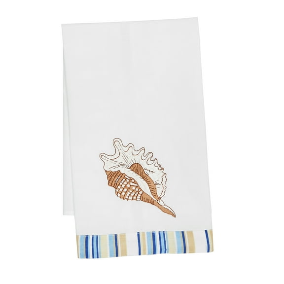 Taupe Shells Woven Kitchen Towel